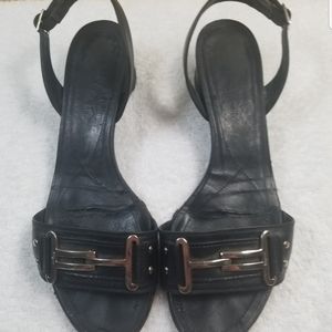 Ferragamo sling back signature sandals